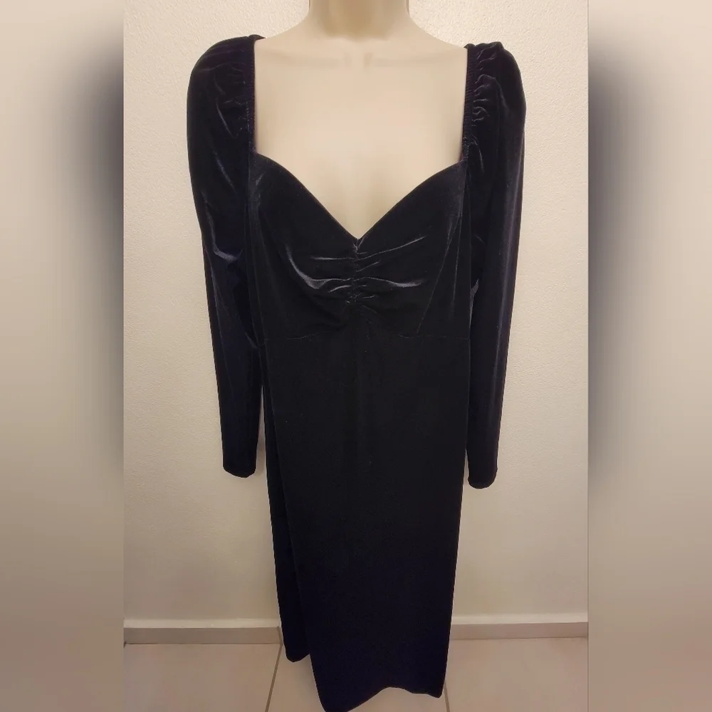 boden velvet dress Rita Midi 75% Viscose Women's Boden Abigail Long Sleeve